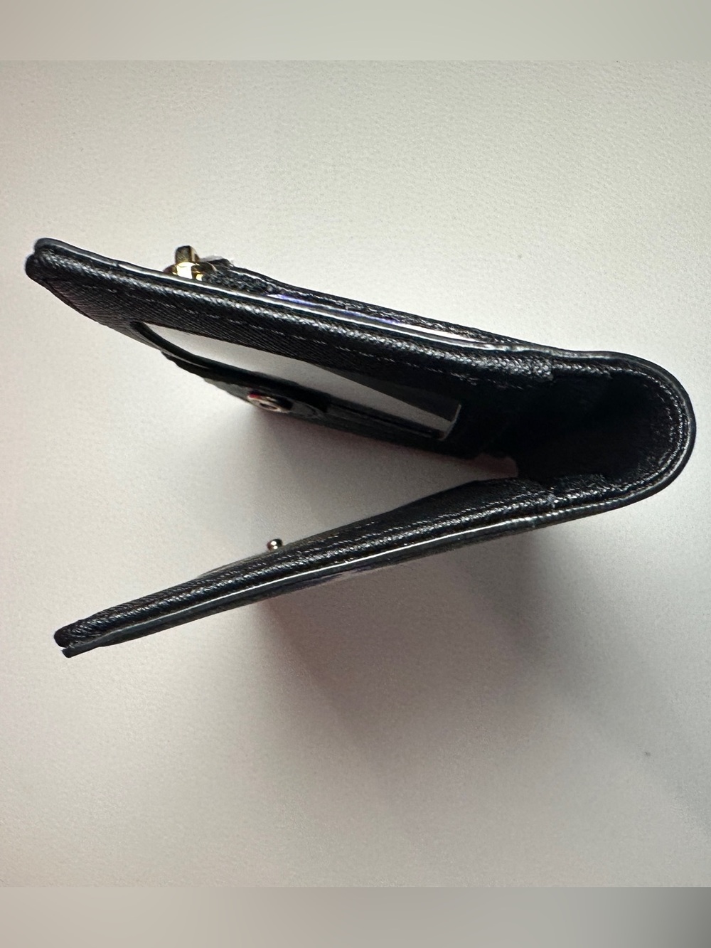 Kate Spade Blue Black Ikat Print Stacy Wallet Bifold Zip Coin Purse - NWT - Picture 4 of 6